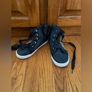 Disney Navy Silver Sparkle High-Top Sneakers